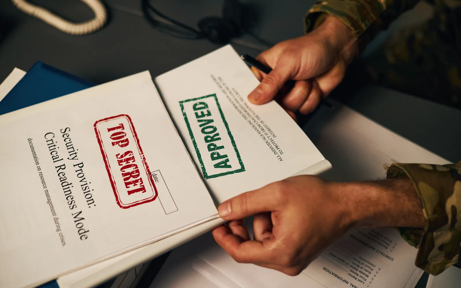 Classified documents representing compliance controls
